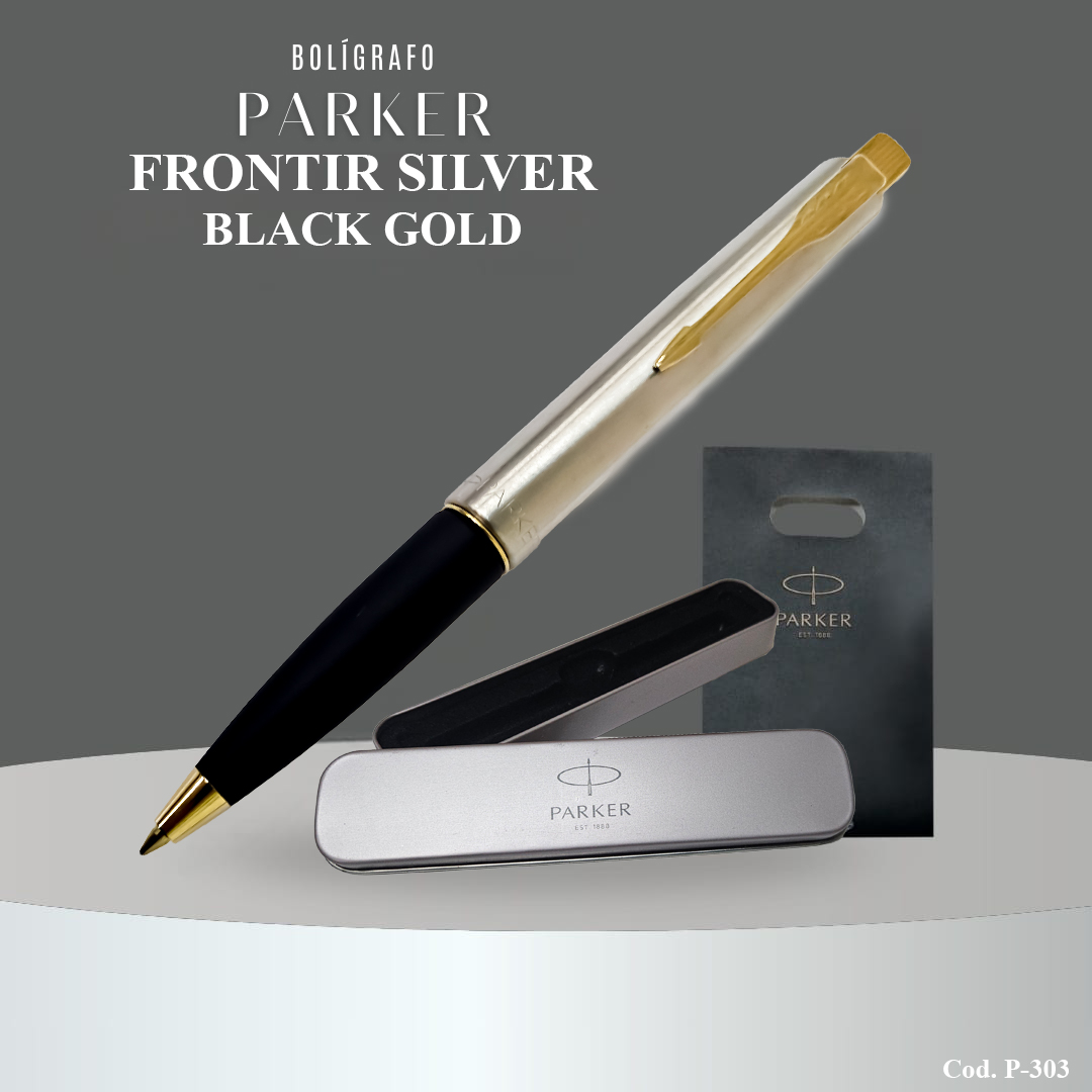Pen Frontier Silver Black Gold
